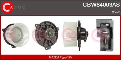 CASCO CBW84003AS Вентилятор салона  для MAZDA 323 (Мазда 323)
