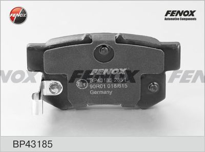 FENOX BP43185 Тормозные колодки и сигнализаторы  для HONDA STREAM (Хонда Стреам)