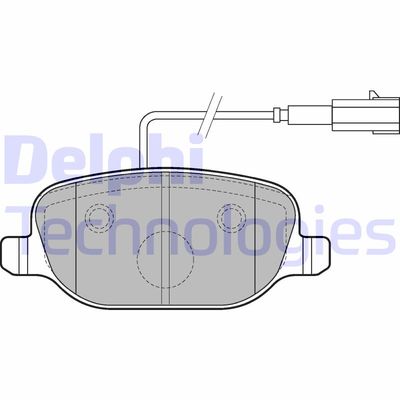 DELPHI LP2223 Тормозные колодки и сигнализаторы  для ALFA ROMEO GIULIETTA (940_) 1.4 BiFuel (940FXA1A, 940FXT1A)