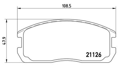 BREMSBELAGSATZ SCHEIBENBREMSE