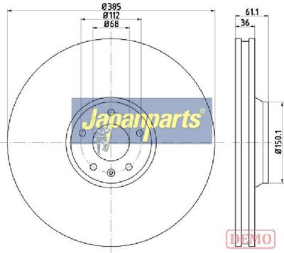 JAPANPARTS Тормозной диск