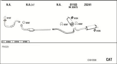 Układ wydechowy WALKER CI61058