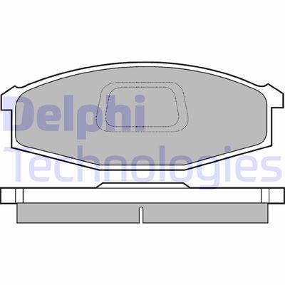 Комплект тормозных колодок, дисковый тормоз DELPHI LP745 для NISSAN 280ZX,ZXT