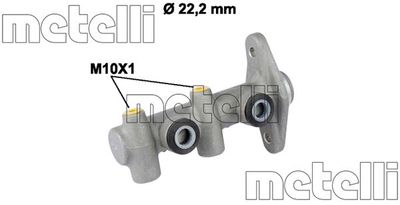 Главный тормозной цилиндр METELLI 05-0816 для HYUNDAI ACCENT