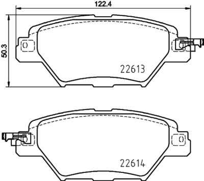 Комплект тормозных колодок, дисковый тормоз HELLA 8DB 355 036-521 для MAZDA CX-9