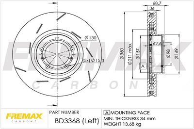 Disque de frein FREMAX