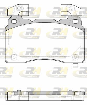 Комплект тормозных колодок, дисковый тормоз ROADHOUSE 21438.24 для CHEVROLET CORVETTE