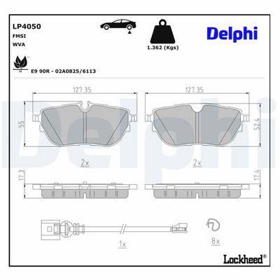 Remblokken set Achter/Voor , past: HONGQI E-HS9 Electric 12.20-