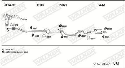 SISTEM DE ESAPAMENT WALKER OPK016459BA