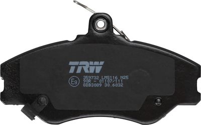 BREMSBELAGSATZ SCHEIBENBREMSE TRW GDB3089 2