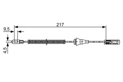 Cable Pull, parking brake 1 987 482 461