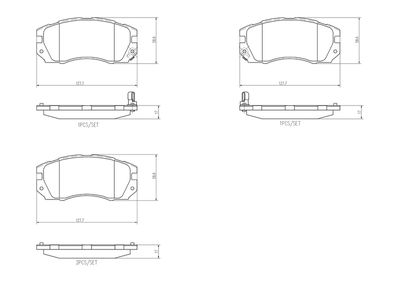 Brake Pad Set, disc brake P 78 007