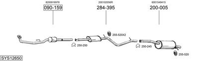 Изпускателна система BOSAL SYS12650