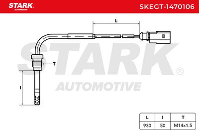 датчик, температура на изгорелите газове STARK SKEGT-1470106