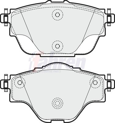 Fahren Brake Pad Set, disc brake FBP3742