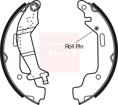APEC Brake Shoe Set SHU633
