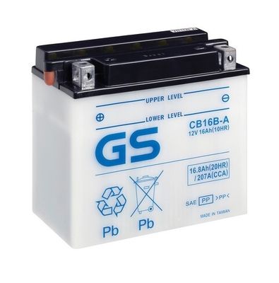 Стартерная аккумуляторная батарея GS GS-CB16B-A для SUZUKI VX