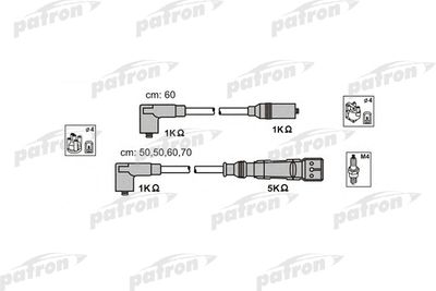Комплект проводов зажигания PATRON PSCI1013 для VW JETTA