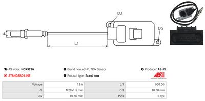SENZOR NOX INJECTIE ADITIV AS-PL NOX9296 2