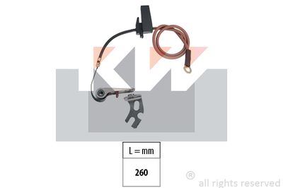 Контактная группа, распределитель зажигания KW 715 076 для PEUGEOT 104