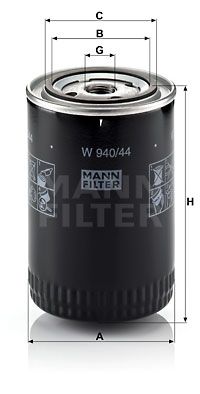 W 940/44 MANN-FILTER Масляный фильтр