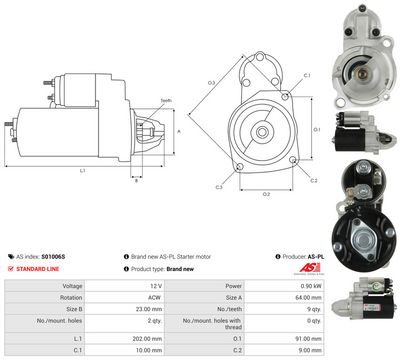 STARTER AS-PL S01006S 4