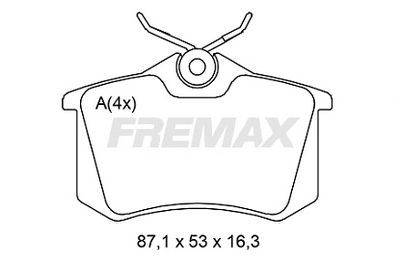 FREMAX FBP-2597 Гальмівні колодки 