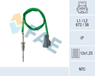 SENZOR TEMPERATURA GAZE EVACUARE