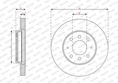 BREMSSCHEIBE FERODO DDF2163 1