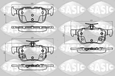 Sada brzdových destiček, kotoučová brzda SASIC 6210138
