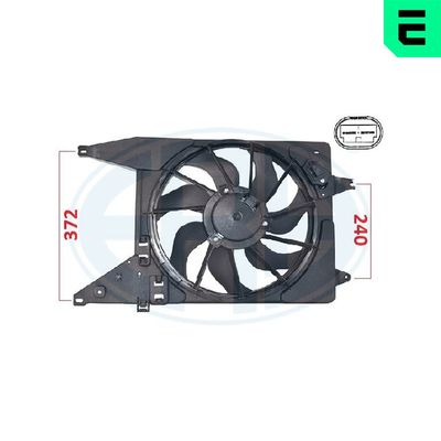 Větrák, chlazení motoru ERA 352103