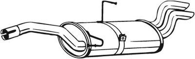 BOSAL 135-571 Глушитель выхлопных газов  для FIAT ULYSSE (Фиат Улссе)