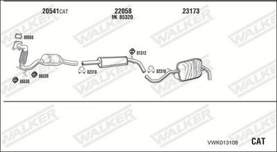 SISTEM DE ESAPAMENT WALKER VWK013108
