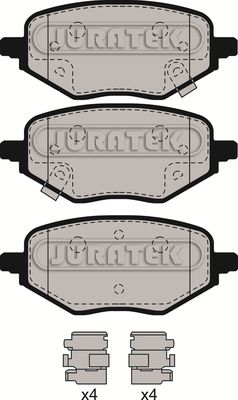 Brake Pad Set, disc brake JURATEK U1874426
