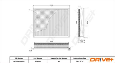 LUFTFILTER DR!VE+ DP1110100552 8