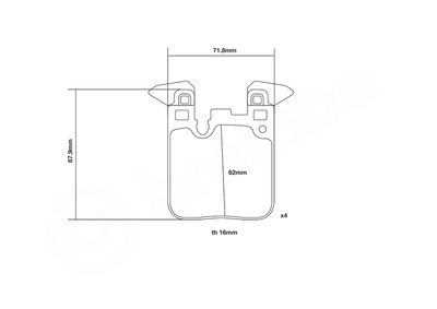 SET PLACUTE FRANA DE PERFORMANTA BREMBO 07B31577 2