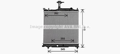 Радиатор, охлаждение двигателя AVA QUALITY COOLING SZ2162 для SUZUKI CELERIO