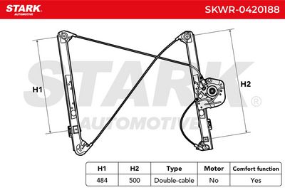 стъклоподемник STARK SKWR-0420188
