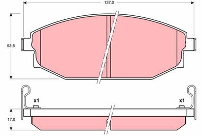 Brake Pad Set, disc brake GDB3232