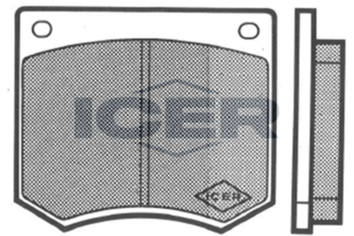 Комплект тормозных колодок, дисковый тормоз ICER 180093 для BENTLEY AZURE