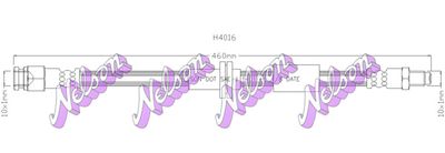Тормозной шланг KAWE H4016 для LANCIA PRISMA