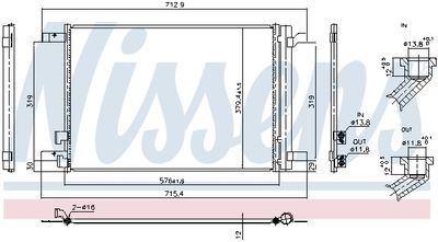 Kondensor, klimatanläggning NISSENS 940986