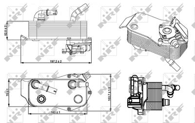 RADIATOR RACIRE ULEI CUTIE DE VITEZE AUTOMATA NRF 31279 1