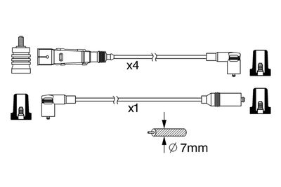 BOSCH Zündleitungssatz