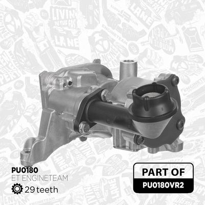 SET POMPă DE ULEI ET ENGINETEAM PU0180VR2 2