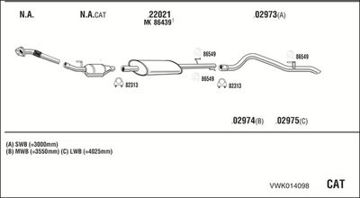 SISTEM DE ESAPAMENT WALKER VWK014098