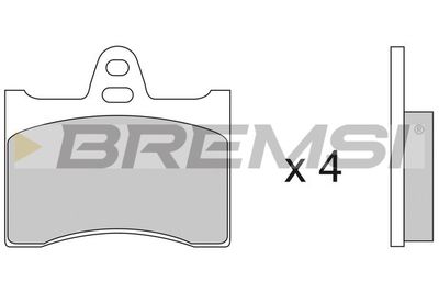 Комплект тормозных колодок, дисковый тормоз BREMSI BP2117 для CITROËN AMI