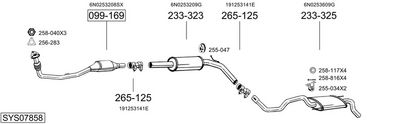 Изпускателна система BOSAL SYS07858
