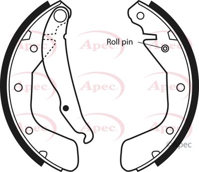 Brake Shoe Set APEC SHU494