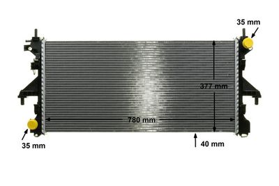RADIATOR RACIRE MOTOR MAHLE CR1069000P 10